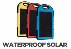 Waterproof branded solar power bank